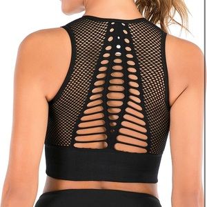 Cut out sports bra black Small removable pads